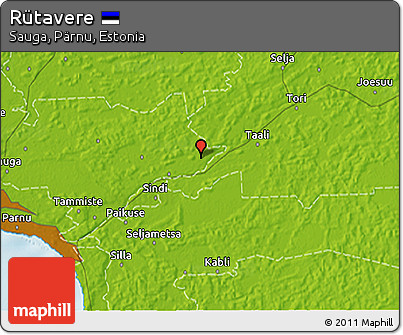 Physical 3D Map of Rütavere