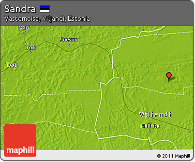 Physical 3D Map of Sandra