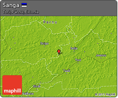 Physical 3D Map of Sanga