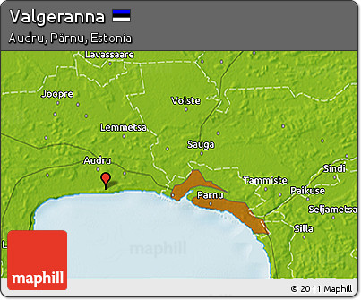 Physical 3D Map of Valgeranna