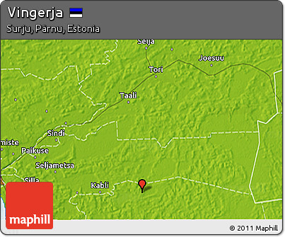 Physical 3D Map of Vingerja