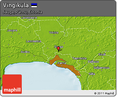 Physical 3D Map of Vingiküla