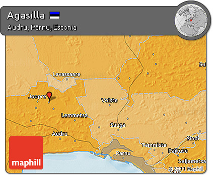 Political 3D Map of Agasilla
