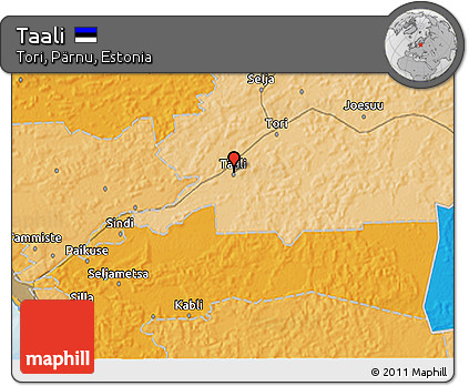 Political 3D Map of Taali