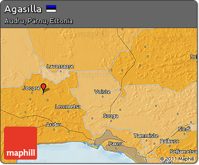Political 3D Map of Agasilla