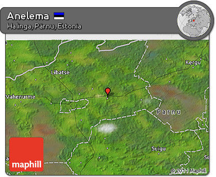 Satellite 3D Map of Anelema
