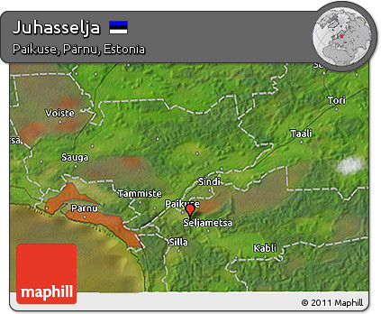 Satellite 3D Map of Juhasselja