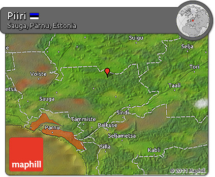 Satellite 3D Map of Piiri