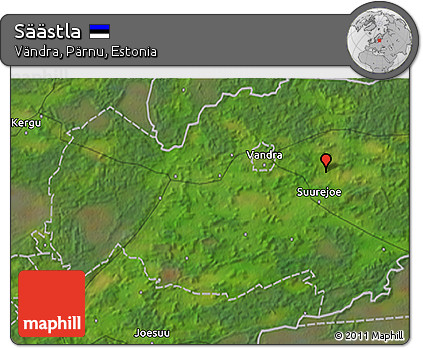 Satellite 3D Map of Säästla