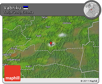 Satellite 3D Map of Vabriku