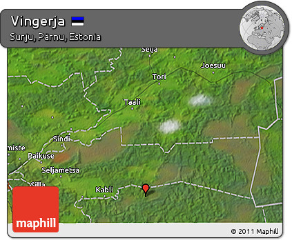 Satellite 3D Map of Vingerja