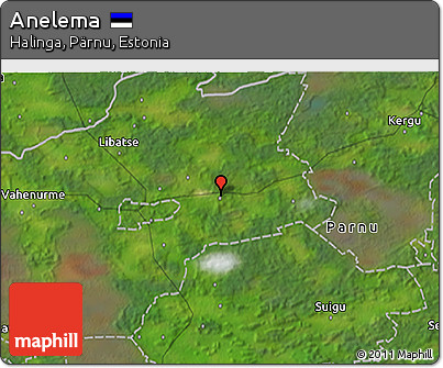 Satellite 3D Map of Anelema