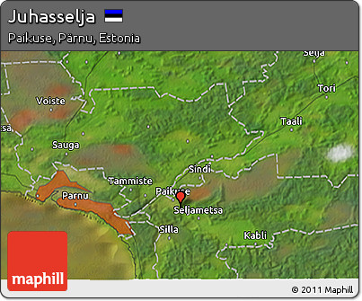 Satellite 3D Map of Juhasselja