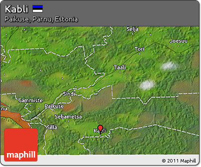 Satellite 3D Map of Kabli