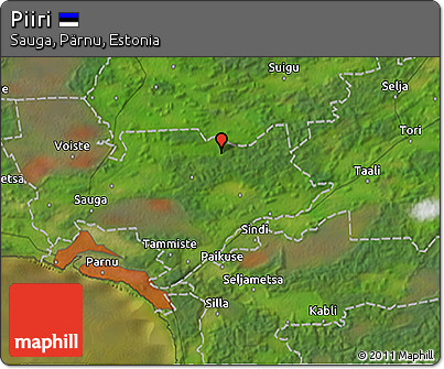 Satellite 3D Map of Piiri