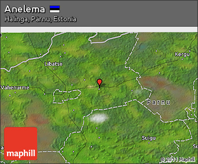 Satellite 3D Map of Anelema