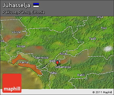 Satellite 3D Map of Juhasselja
