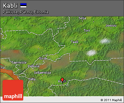 Satellite 3D Map of Kabli