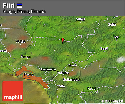 Satellite 3D Map of Piiri