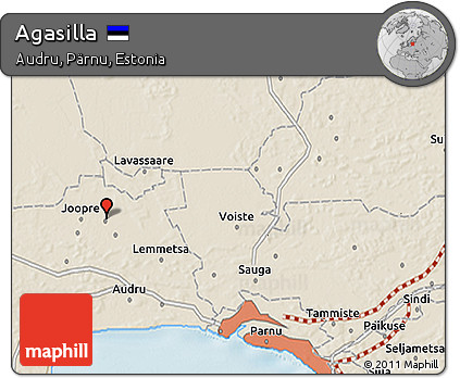 Shaded Relief 3D Map of Agasilla