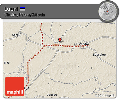 Shaded Relief 3D Map of Luuri
