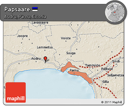 Shaded Relief 3D Map of Papsaare