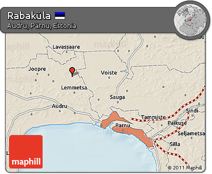 Shaded Relief 3D Map of Rabaküla