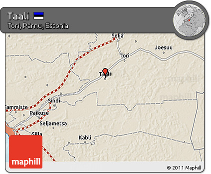 Shaded Relief 3D Map of Taali