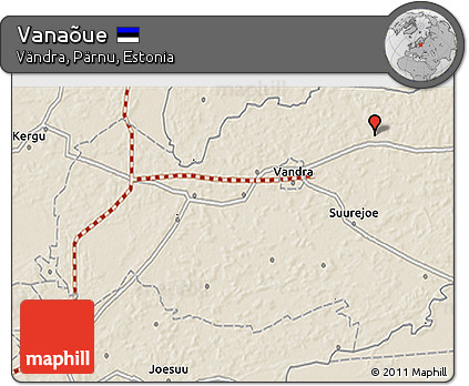 Shaded Relief 3D Map of Vanaõue