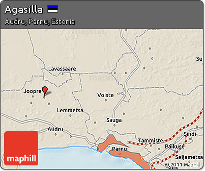 Shaded Relief 3D Map of Agasilla