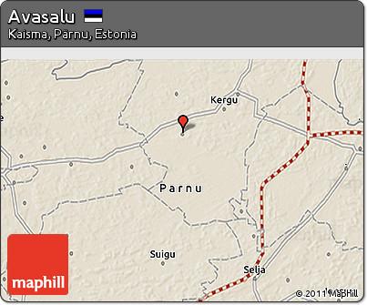 Shaded Relief 3D Map of Avasalu