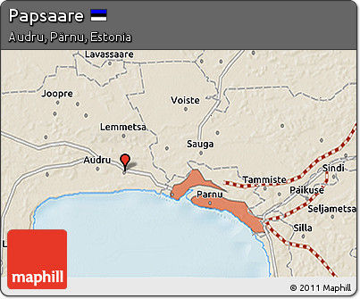 Shaded Relief 3D Map of Papsaare