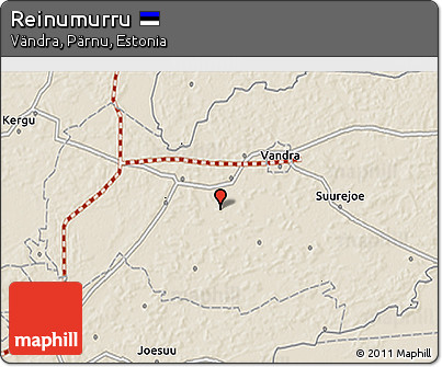 Shaded Relief 3D Map of Reinumurru