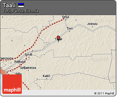 Shaded Relief 3D Map of Taali