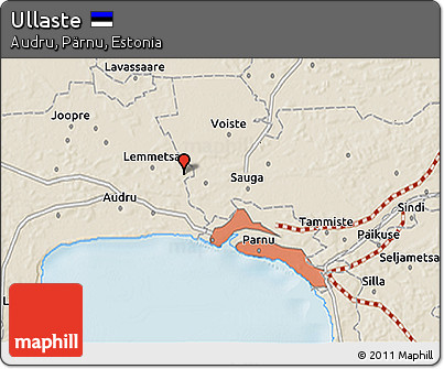 Shaded Relief 3D Map of Ullaste