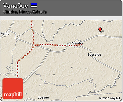 Shaded Relief 3D Map of Vanaõue