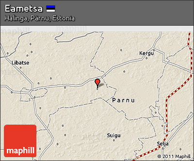 Shaded Relief 3D Map of Eametsa