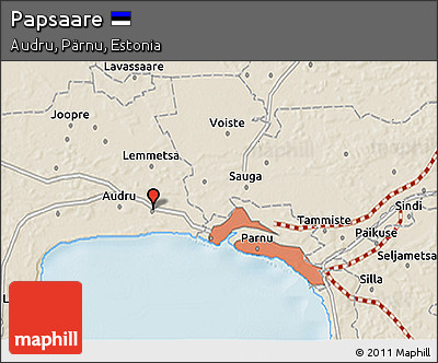 Shaded Relief 3D Map of Papsaare