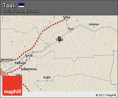 Shaded Relief 3D Map of Taali