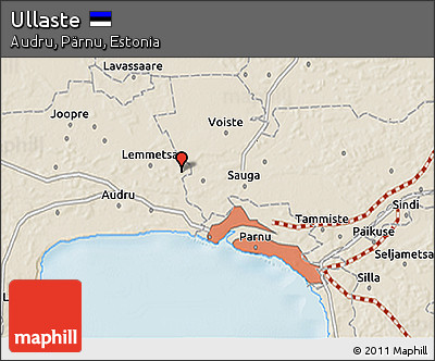 Shaded Relief 3D Map of Ullaste