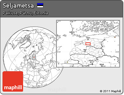 Blank Location Map of Seljametsa