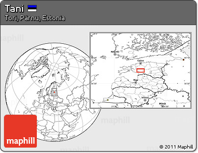 Blank Location Map of Tani