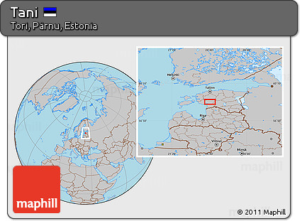 Gray Location Map of Tani
