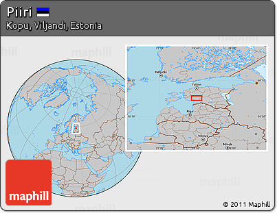 Gray Location Map of Piiri