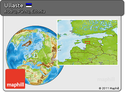 Physical Location Map of Ullaste