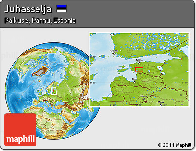 Physical Location Map of Juhasselja