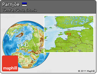 Physical Location Map of Pärnjõe