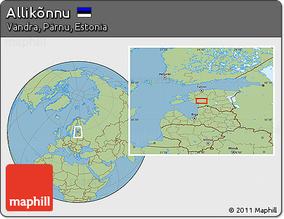 Savanna Style Location Map of Allikõnnu