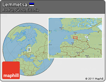 Savanna Style Location Map of Lemmetsa