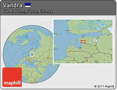 Savanna Style Location Map of Vändra